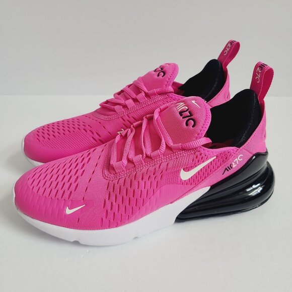 NEW Nike Air Max 270 GS Shoes 943345-602 Size 7 Youth 8.5 Womens Laser Fuchsia - Picture 1 of 7